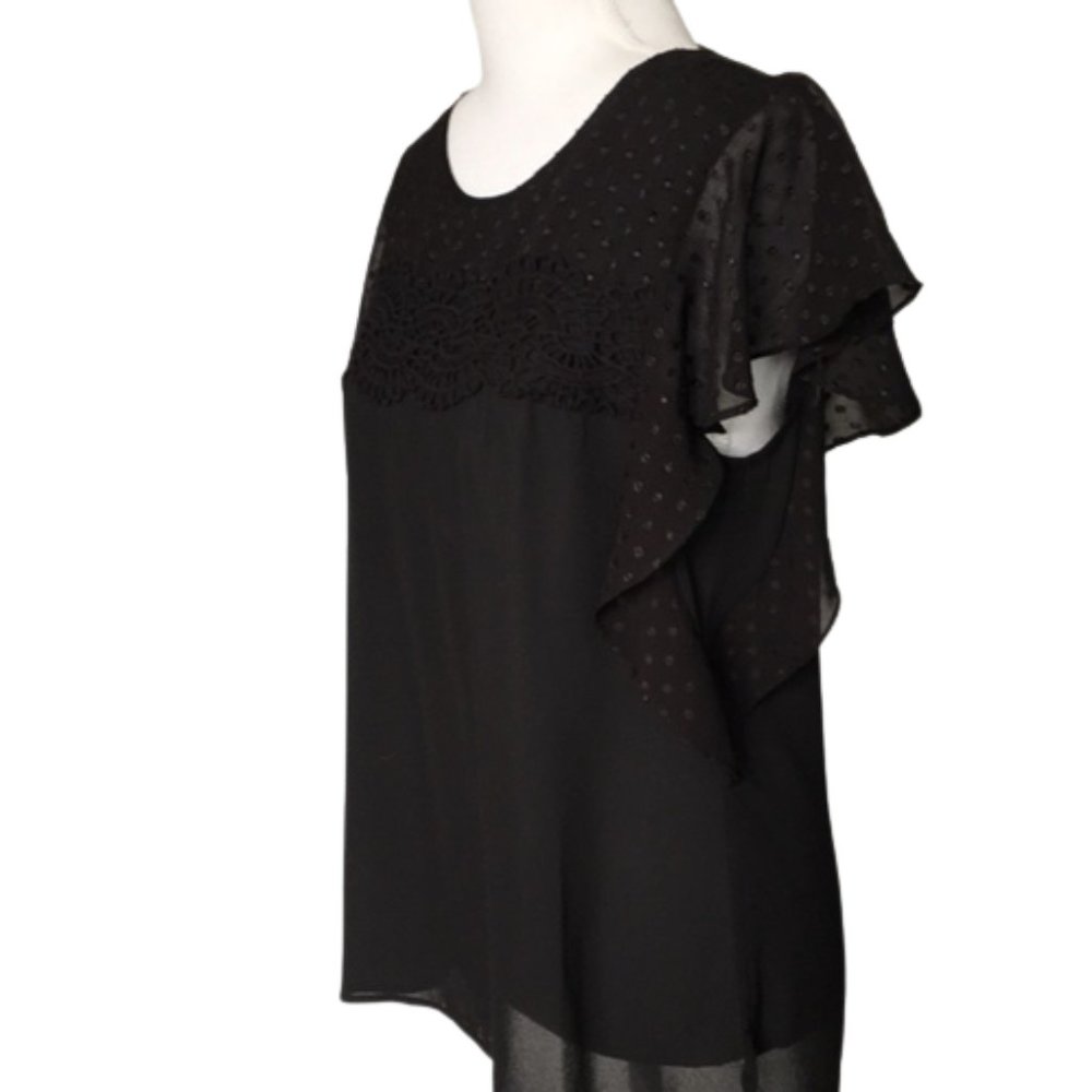 Maeve for Anthropologie Epaulet Flutter Sleeve
